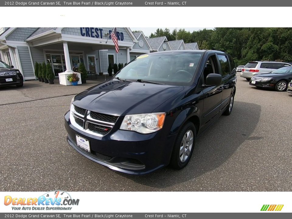 2012 Dodge Grand Caravan SE True Blue Pearl / Black/Light Graystone Photo #3