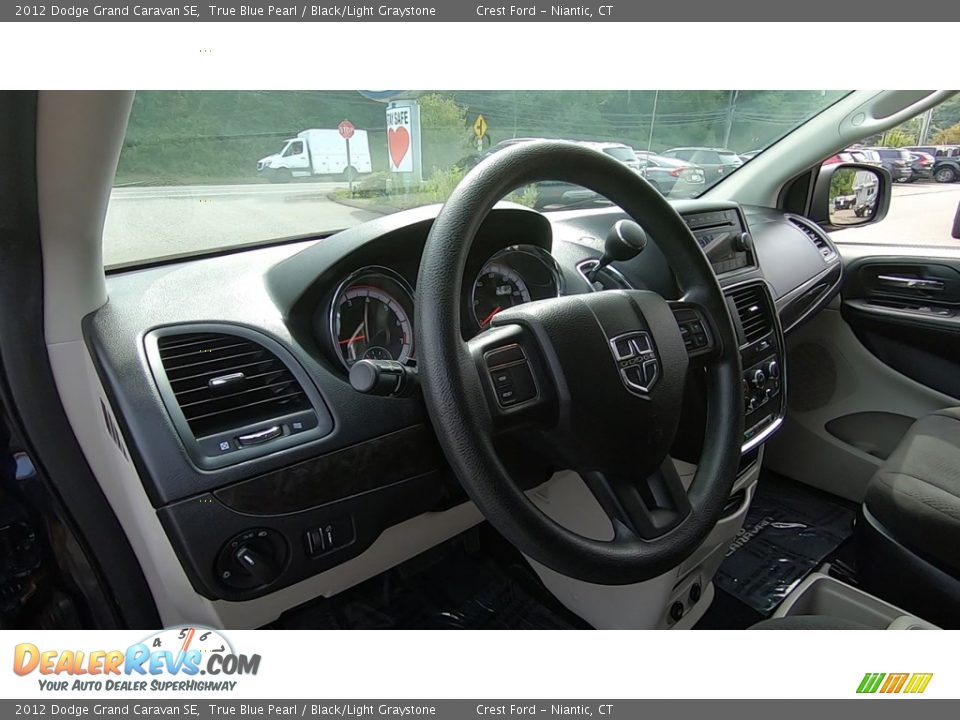 2012 Dodge Grand Caravan SE True Blue Pearl / Black/Light Graystone Photo #10