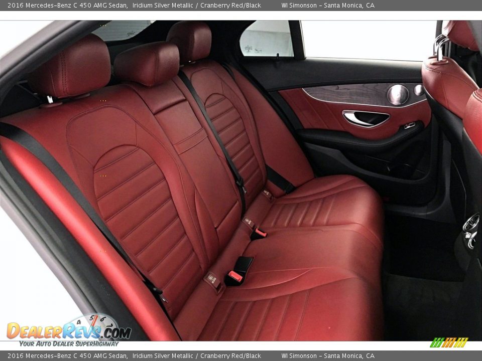 Rear Seat of 2016 Mercedes-Benz C 450 AMG Sedan Photo #13