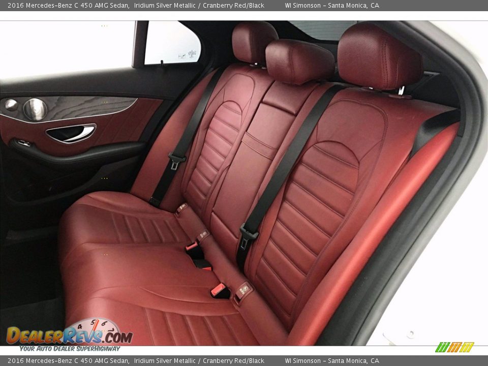 Rear Seat of 2016 Mercedes-Benz C 450 AMG Sedan Photo #15