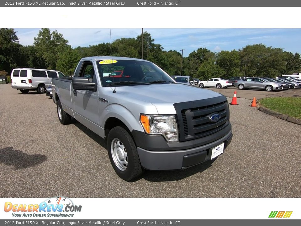 2012 Ford F150 XL Regular Cab Ingot Silver Metallic / Steel Gray Photo #1