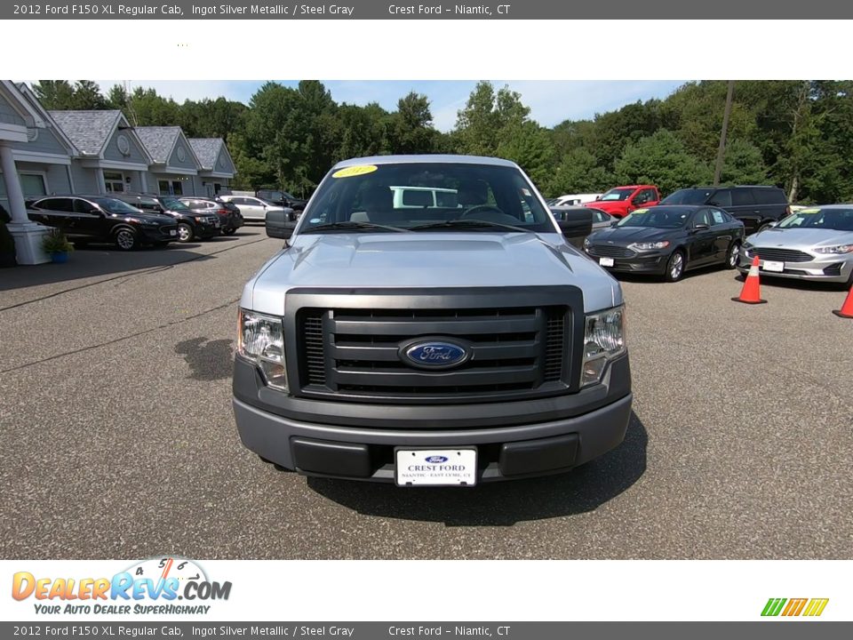 2012 Ford F150 XL Regular Cab Ingot Silver Metallic / Steel Gray Photo #2