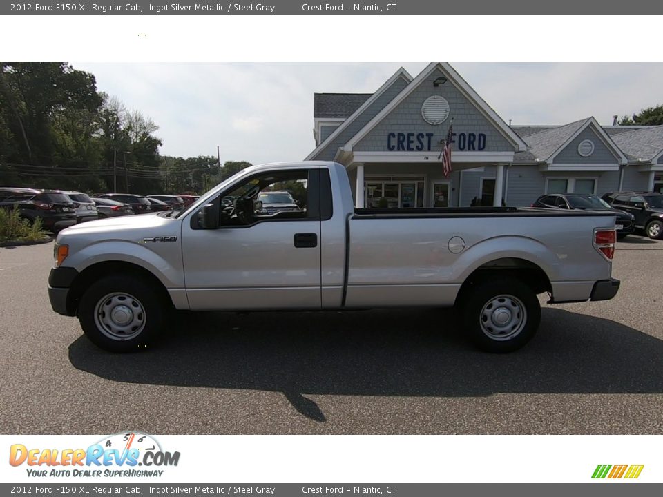 2012 Ford F150 XL Regular Cab Ingot Silver Metallic / Steel Gray Photo #4