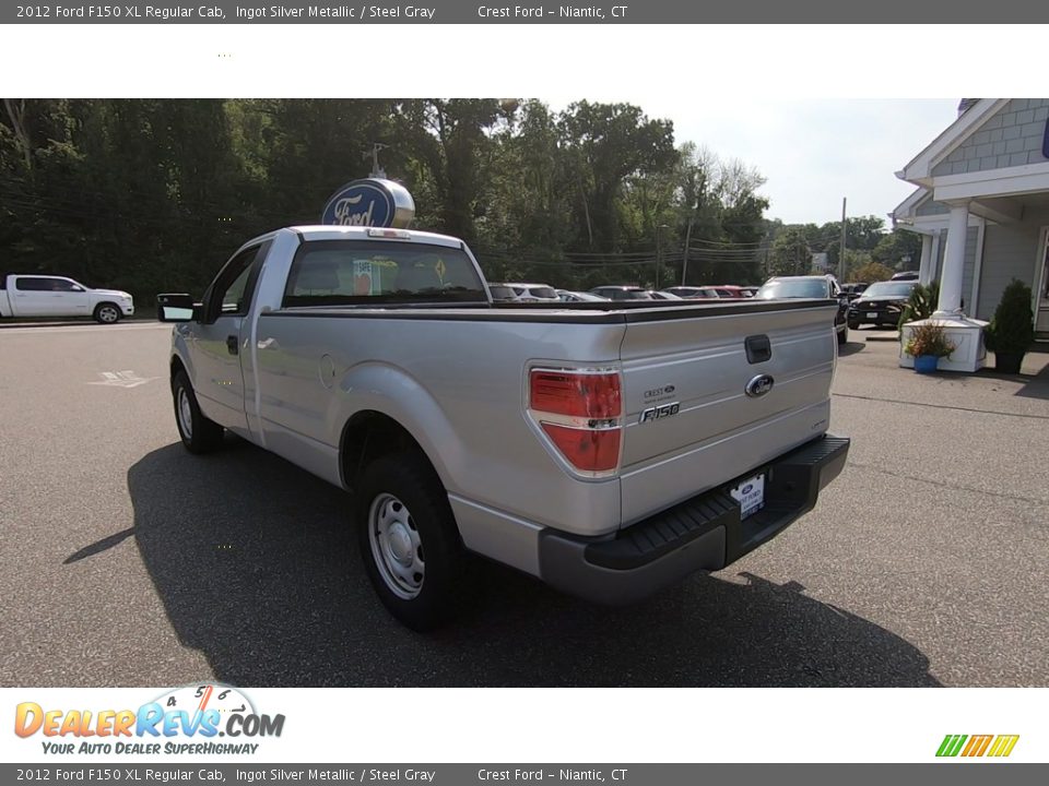 2012 Ford F150 XL Regular Cab Ingot Silver Metallic / Steel Gray Photo #5