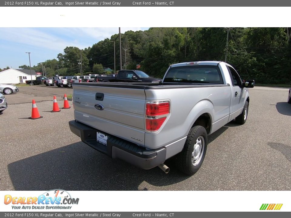2012 Ford F150 XL Regular Cab Ingot Silver Metallic / Steel Gray Photo #7