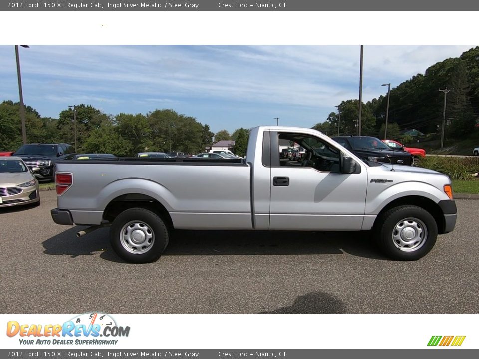 2012 Ford F150 XL Regular Cab Ingot Silver Metallic / Steel Gray Photo #8