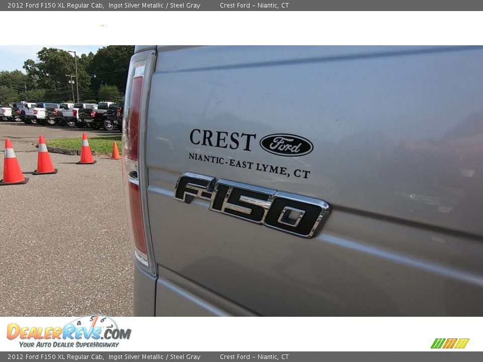 2012 Ford F150 XL Regular Cab Ingot Silver Metallic / Steel Gray Photo #9