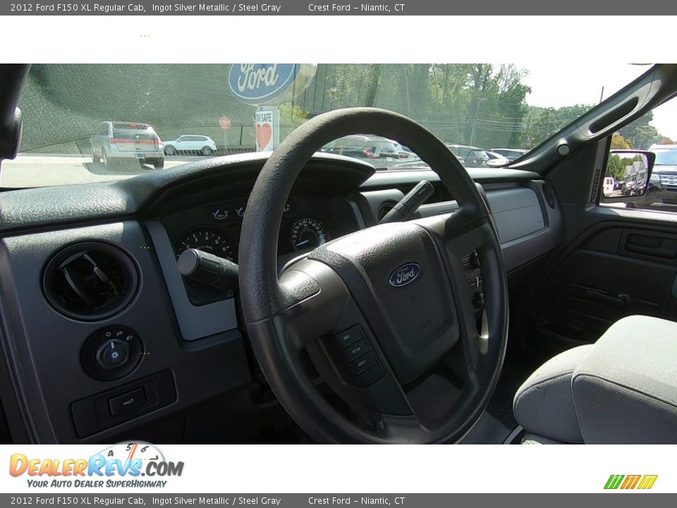 2012 Ford F150 XL Regular Cab Ingot Silver Metallic / Steel Gray Photo #10