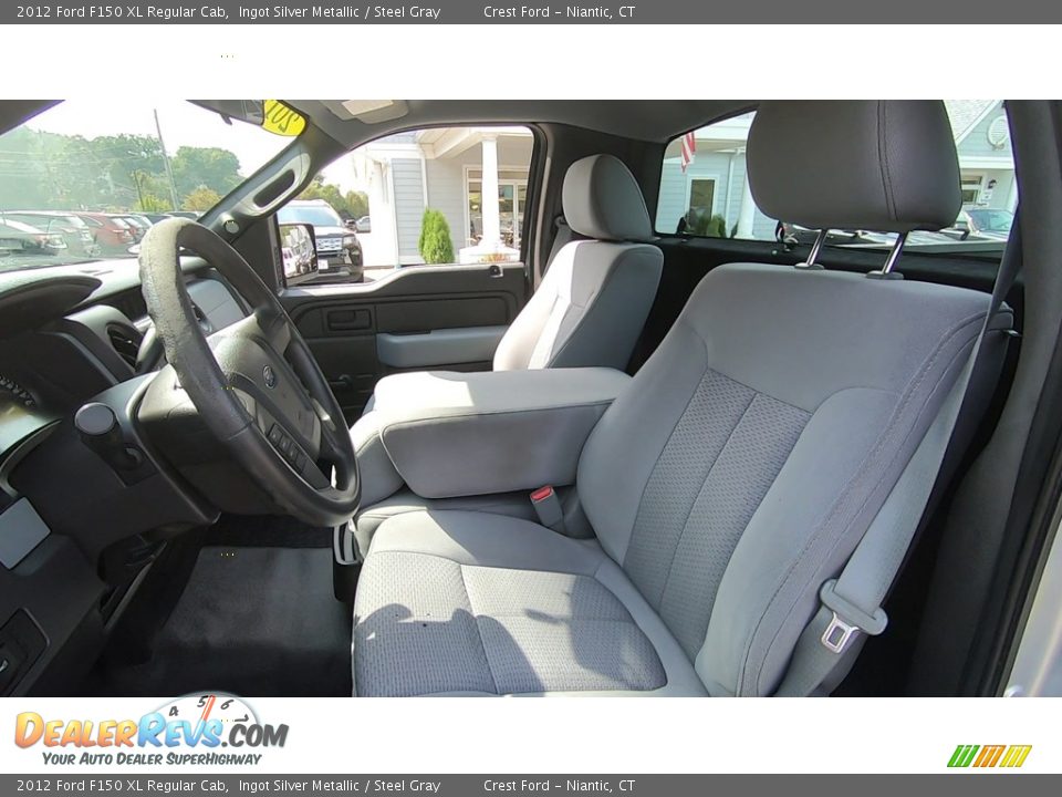 2012 Ford F150 XL Regular Cab Ingot Silver Metallic / Steel Gray Photo #11