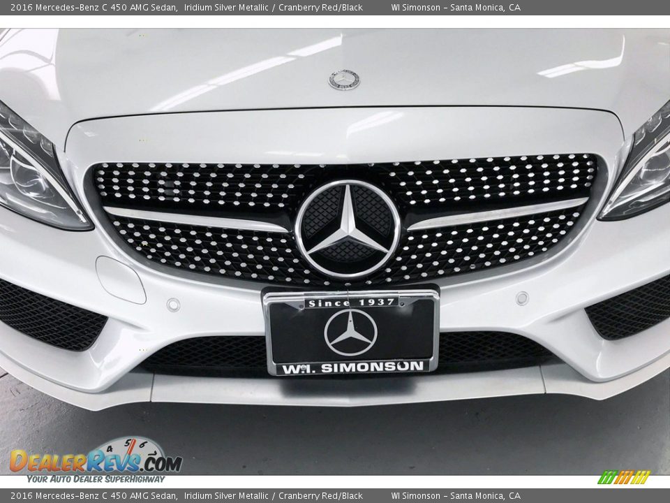 2016 Mercedes-Benz C 450 AMG Sedan Iridium Silver Metallic / Cranberry Red/Black Photo #33