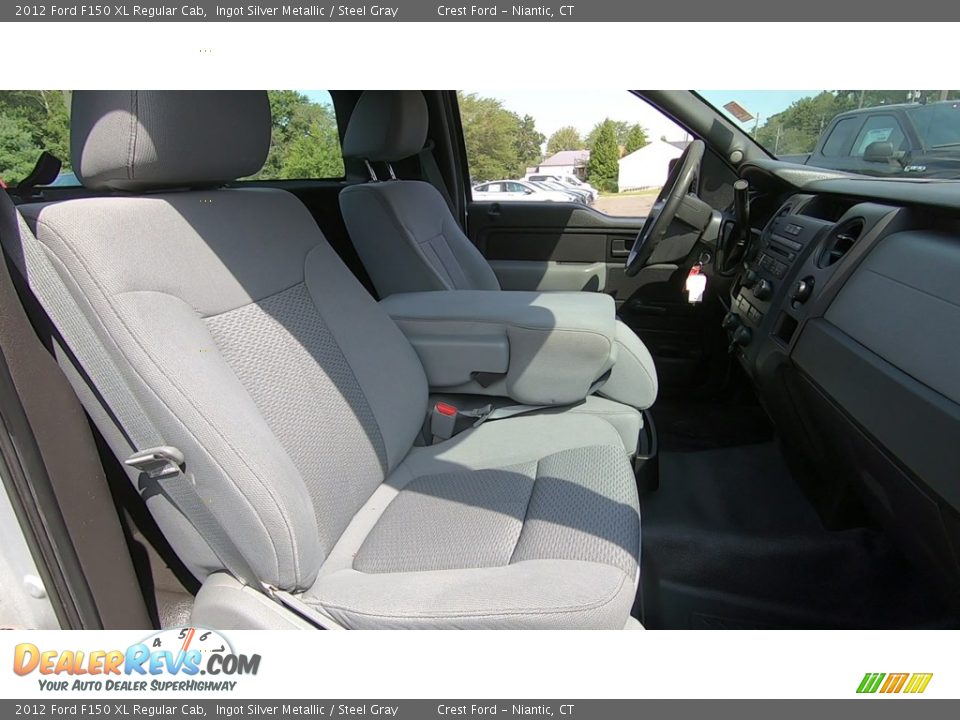 2012 Ford F150 XL Regular Cab Ingot Silver Metallic / Steel Gray Photo #19