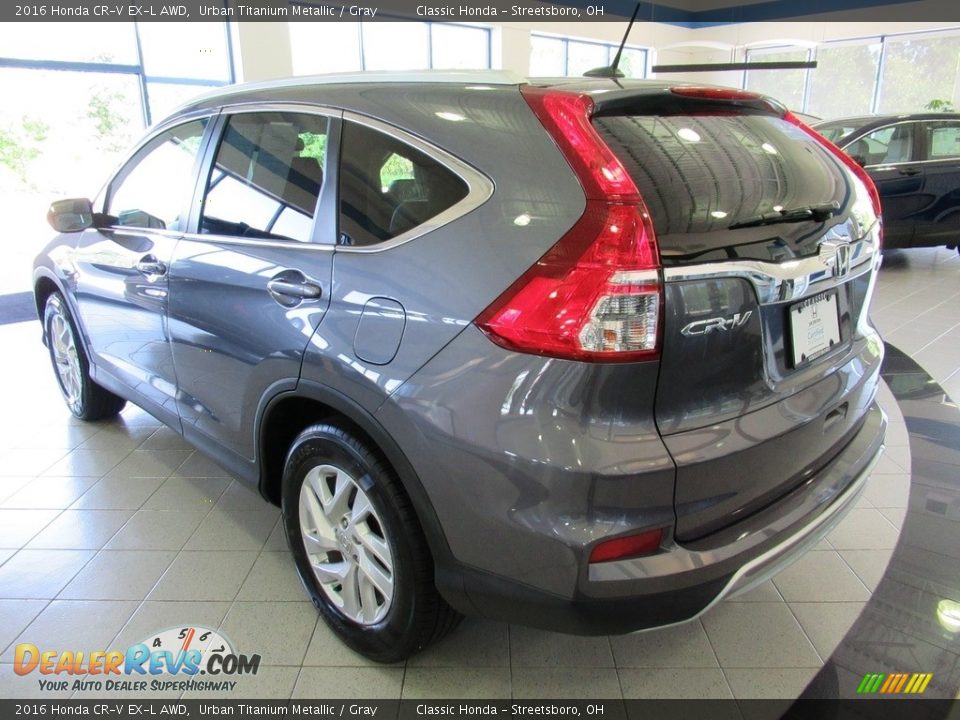 2016 Honda CR-V EX-L AWD Urban Titanium Metallic / Gray Photo #9