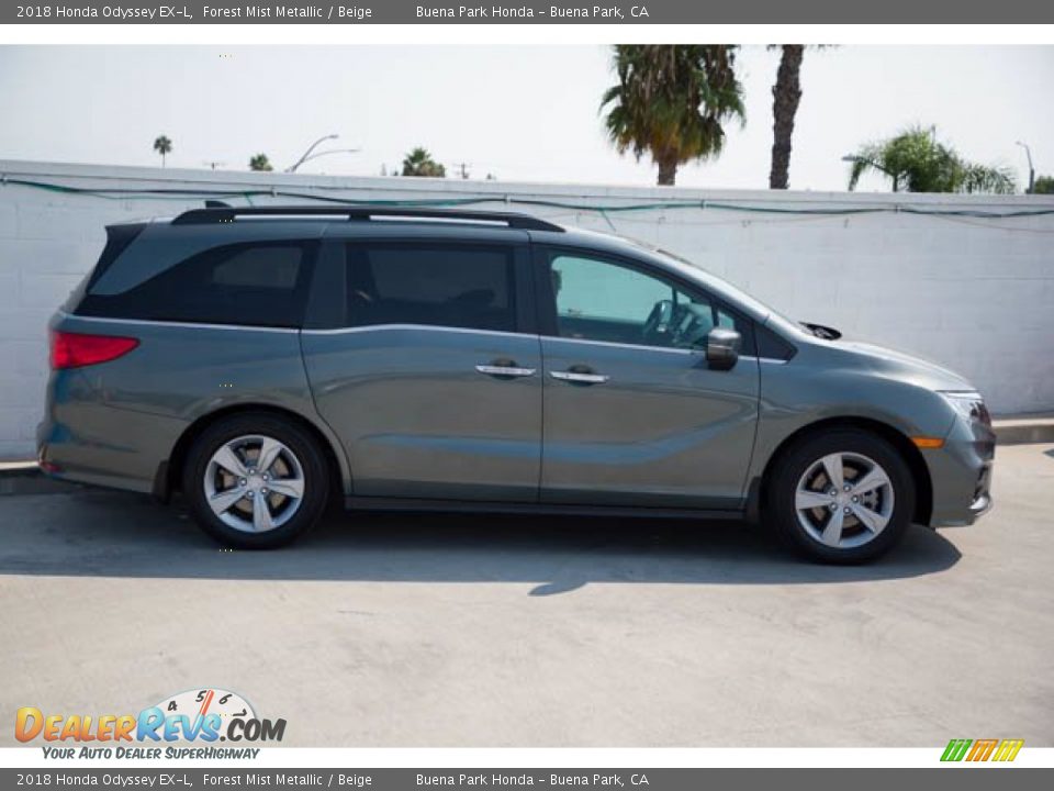 2018 Honda Odyssey EX-L Forest Mist Metallic / Beige Photo #12