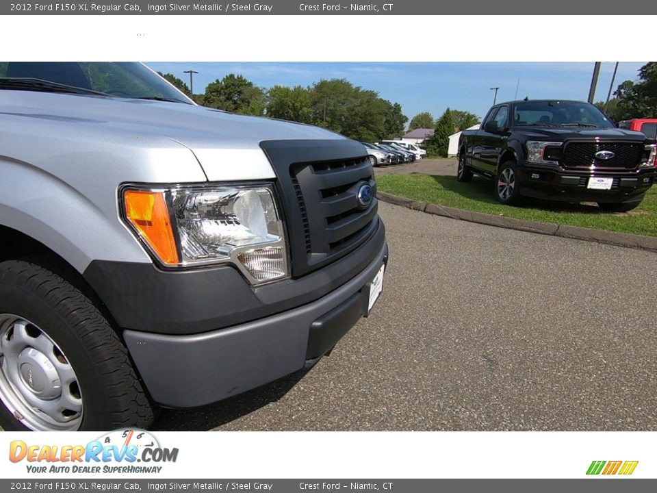 2012 Ford F150 XL Regular Cab Ingot Silver Metallic / Steel Gray Photo #23