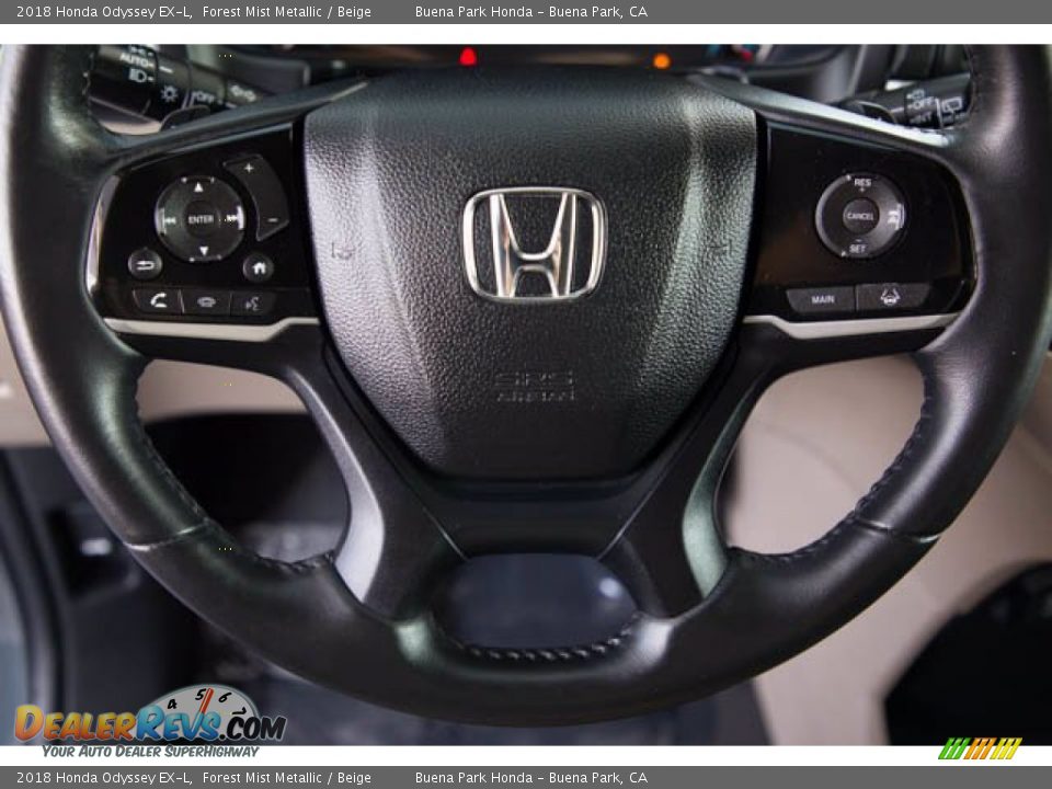 2018 Honda Odyssey EX-L Forest Mist Metallic / Beige Photo #13