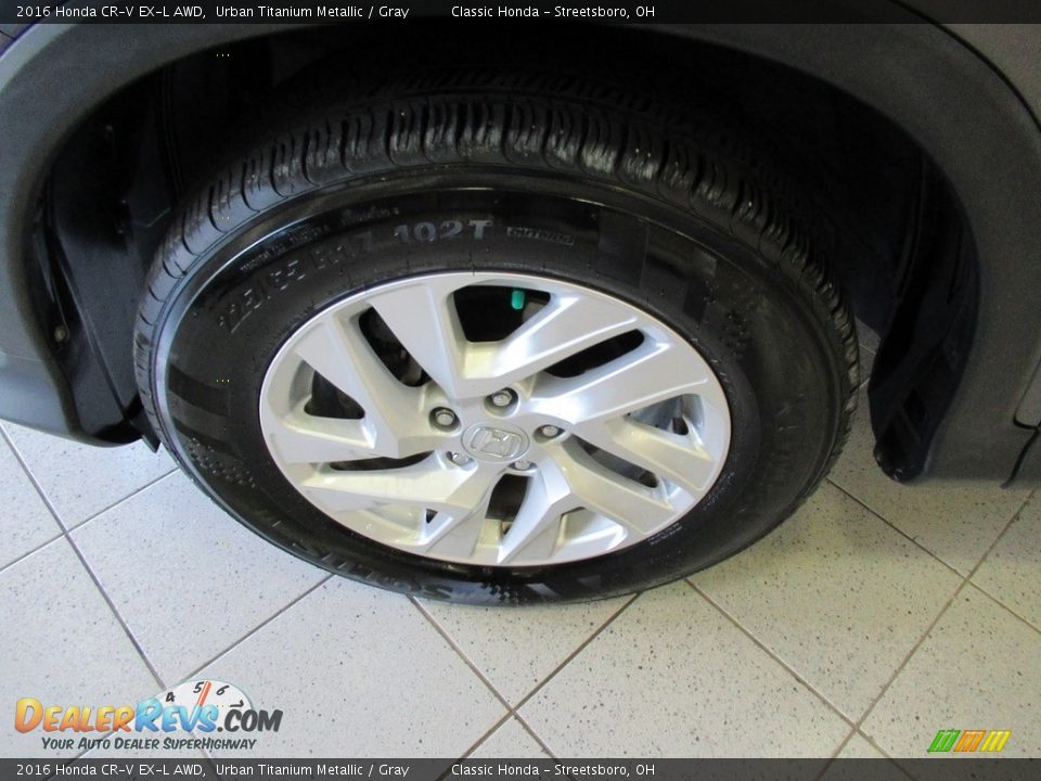 2016 Honda CR-V EX-L AWD Urban Titanium Metallic / Gray Photo #12