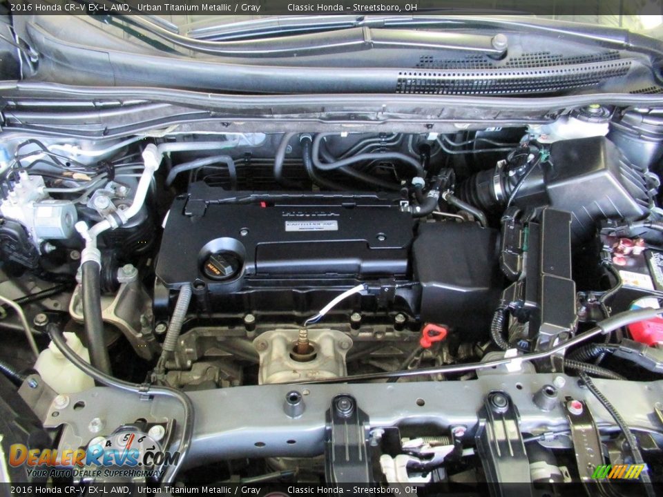 2016 Honda CR-V EX-L AWD Urban Titanium Metallic / Gray Photo #13