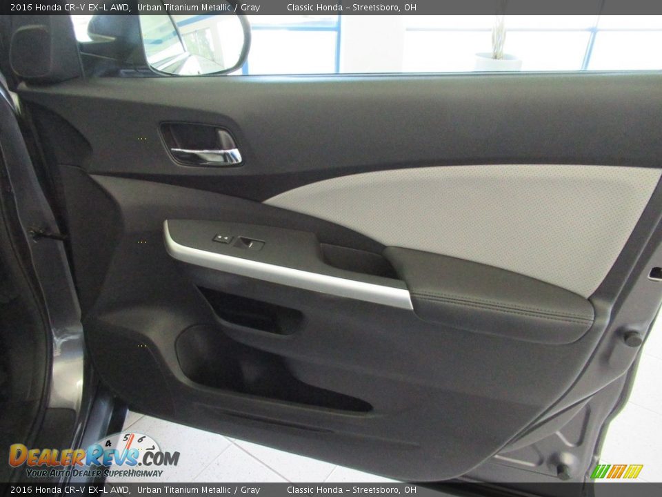 2016 Honda CR-V EX-L AWD Urban Titanium Metallic / Gray Photo #14