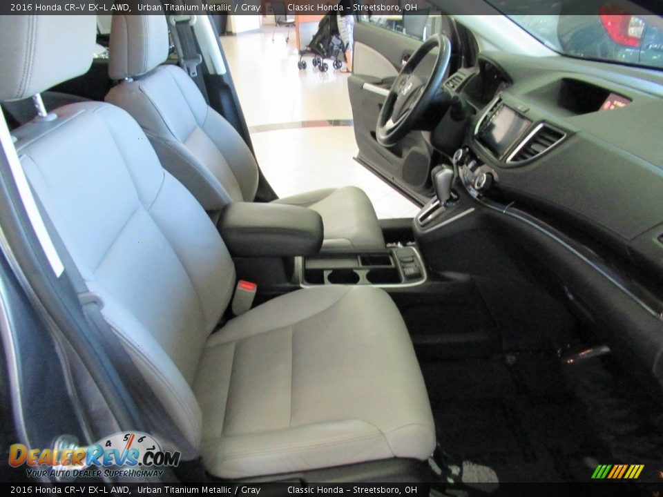 2016 Honda CR-V EX-L AWD Urban Titanium Metallic / Gray Photo #16