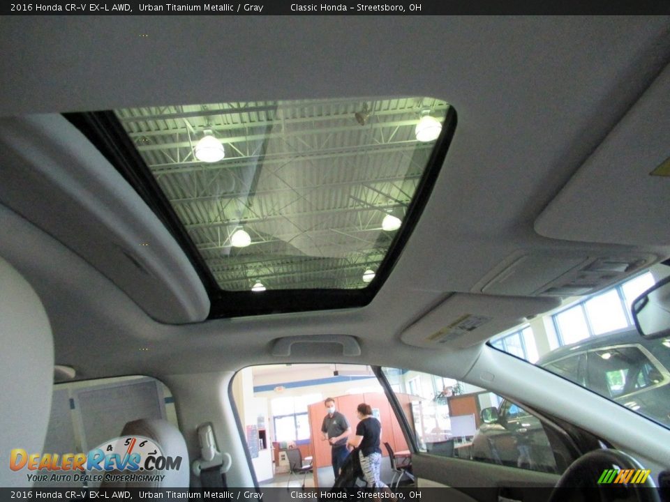 2016 Honda CR-V EX-L AWD Urban Titanium Metallic / Gray Photo #17
