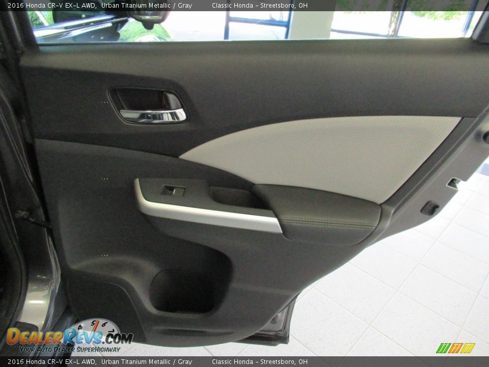 2016 Honda CR-V EX-L AWD Urban Titanium Metallic / Gray Photo #18