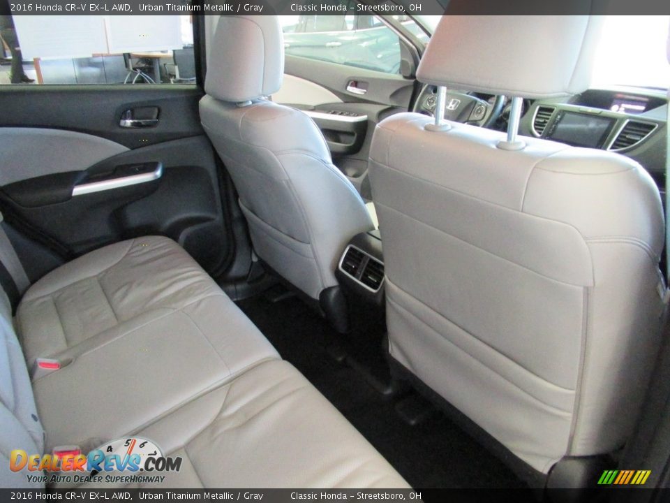 2016 Honda CR-V EX-L AWD Urban Titanium Metallic / Gray Photo #19