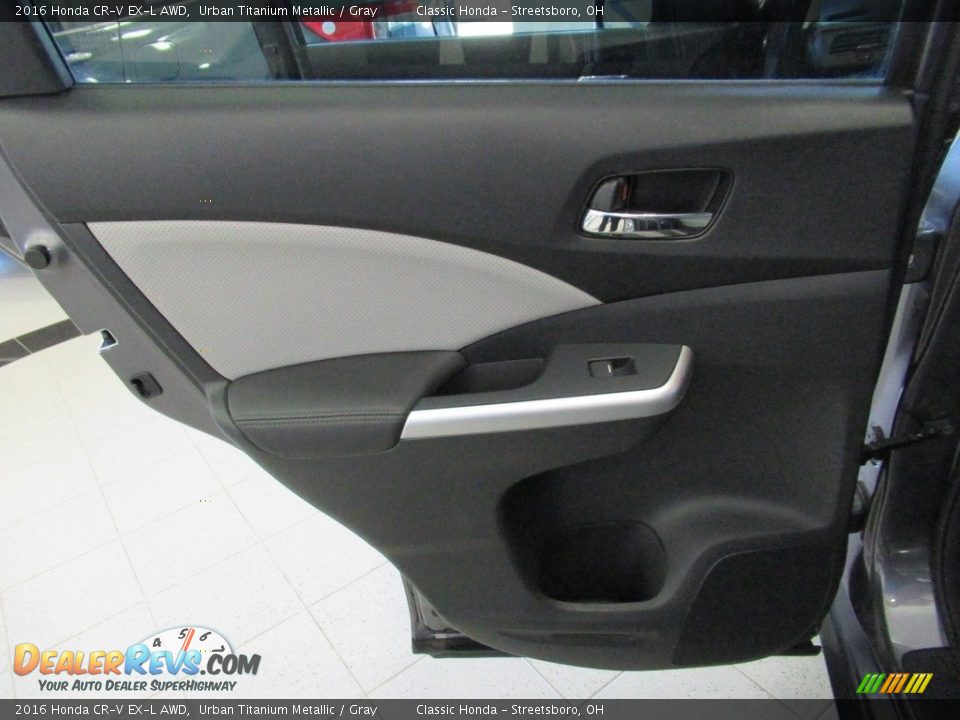 2016 Honda CR-V EX-L AWD Urban Titanium Metallic / Gray Photo #23