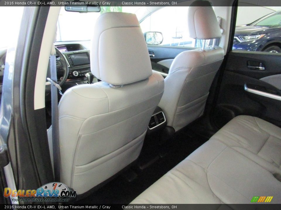 2016 Honda CR-V EX-L AWD Urban Titanium Metallic / Gray Photo #24