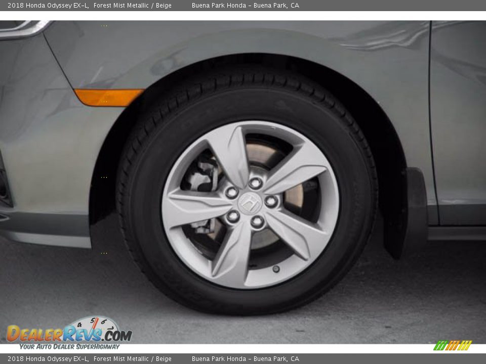 2018 Honda Odyssey EX-L Forest Mist Metallic / Beige Photo #36