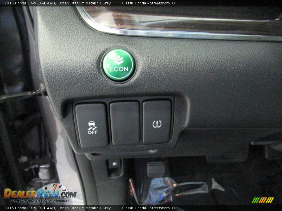 2016 Honda CR-V EX-L AWD Urban Titanium Metallic / Gray Photo #30
