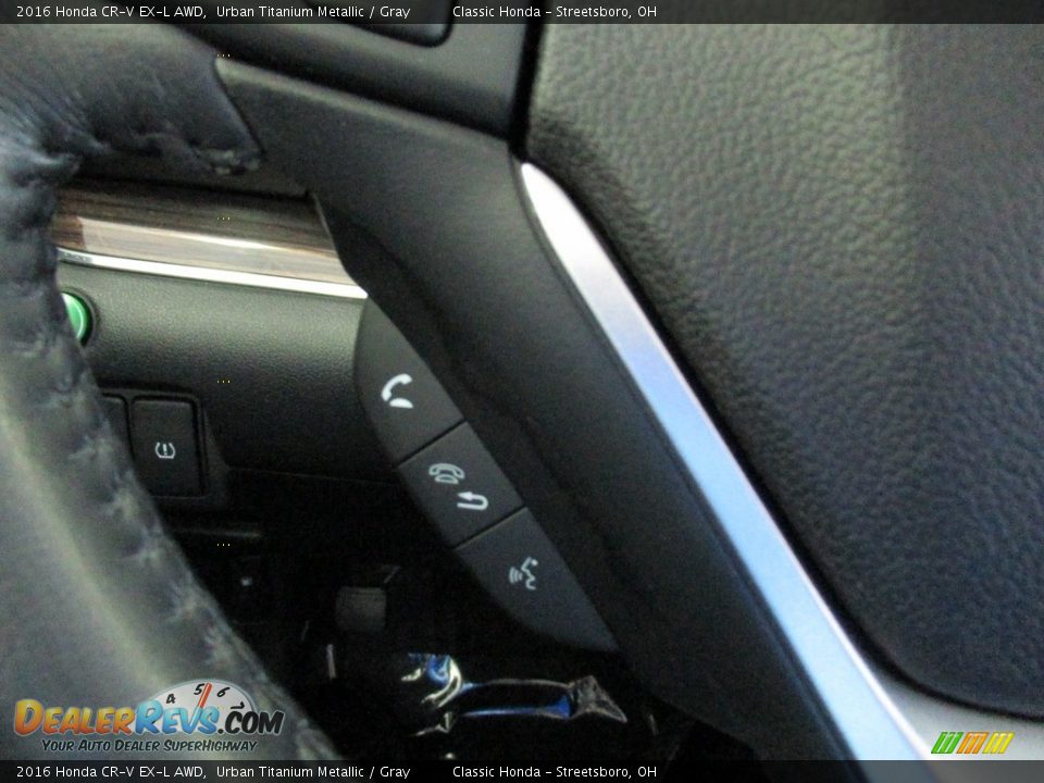 2016 Honda CR-V EX-L AWD Urban Titanium Metallic / Gray Photo #32