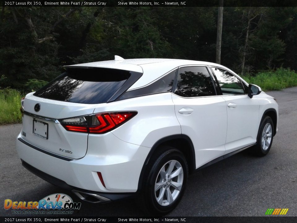 2017 Lexus RX 350 Eminent White Pearl / Stratus Gray Photo #7