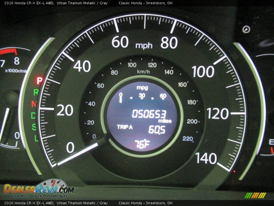 2016 Honda CR-V EX-L AWD Urban Titanium Metallic / Gray Photo #33
