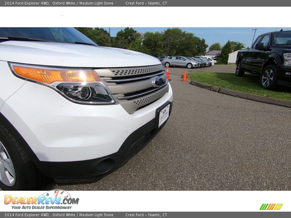 2014 Ford Explorer 4WD Oxford White / Medium Light Stone Photo #26