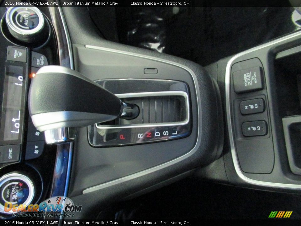 2016 Honda CR-V EX-L AWD Urban Titanium Metallic / Gray Photo #34