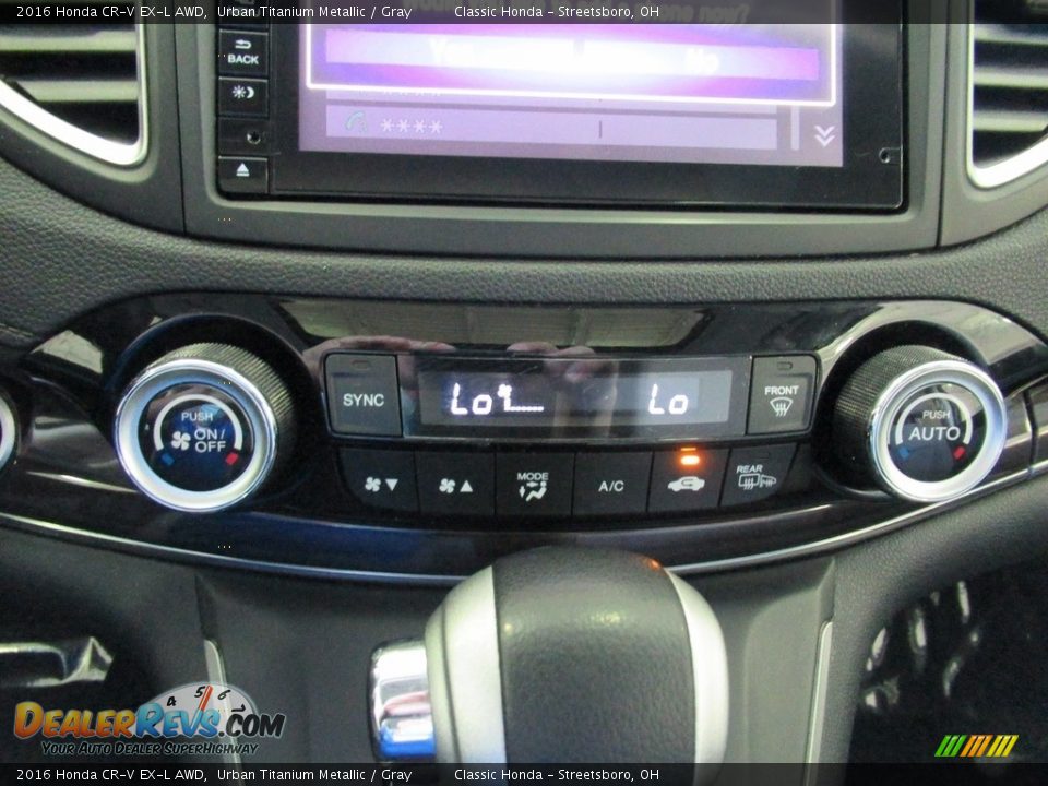 2016 Honda CR-V EX-L AWD Urban Titanium Metallic / Gray Photo #35