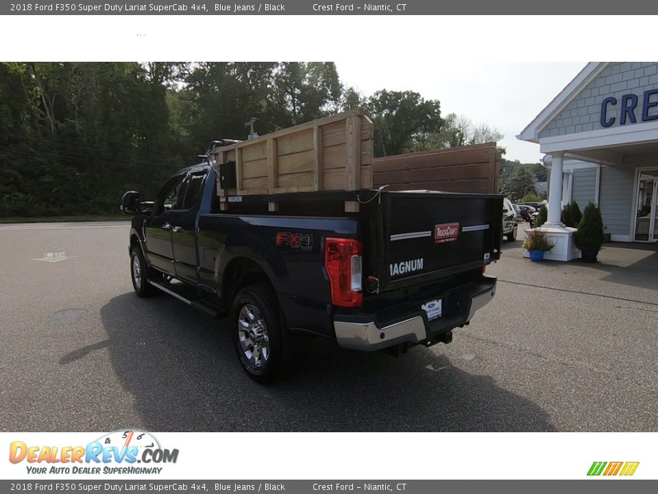 2018 Ford F350 Super Duty Lariat SuperCab 4x4 Blue Jeans / Black Photo #5