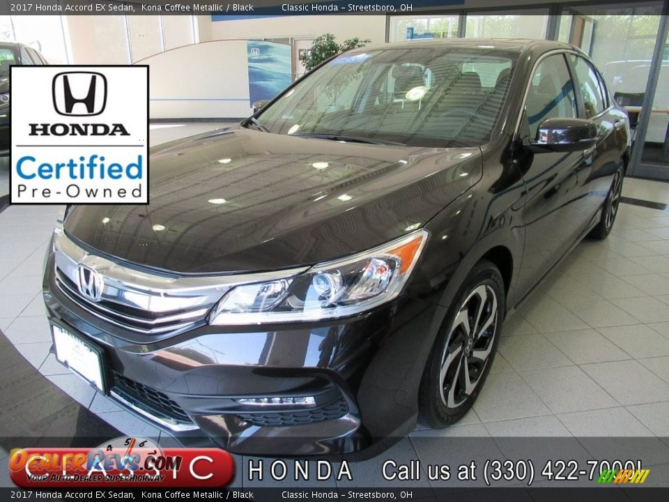 2017 Honda Accord EX Sedan Kona Coffee Metallic / Black Photo #1