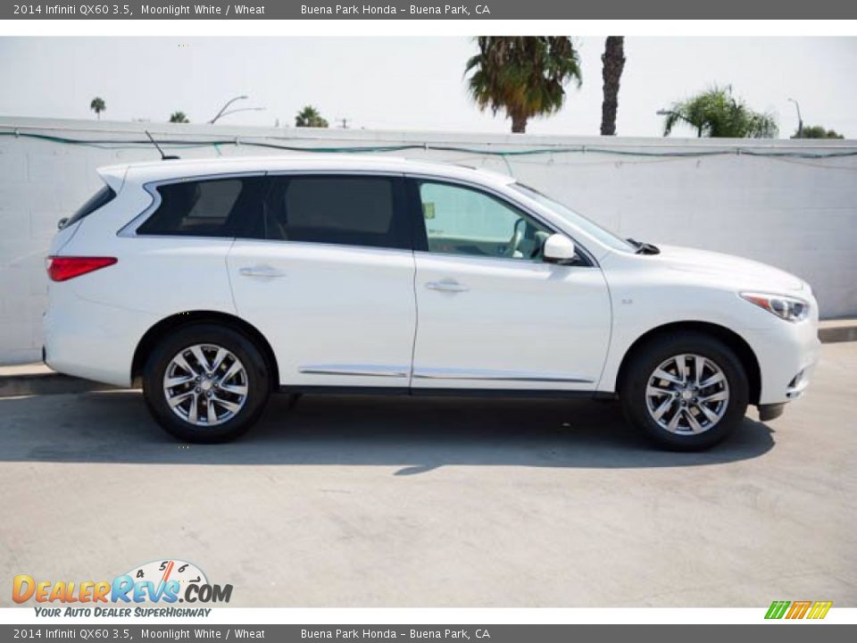 Moonlight White 2014 Infiniti QX60 3.5 Photo #12