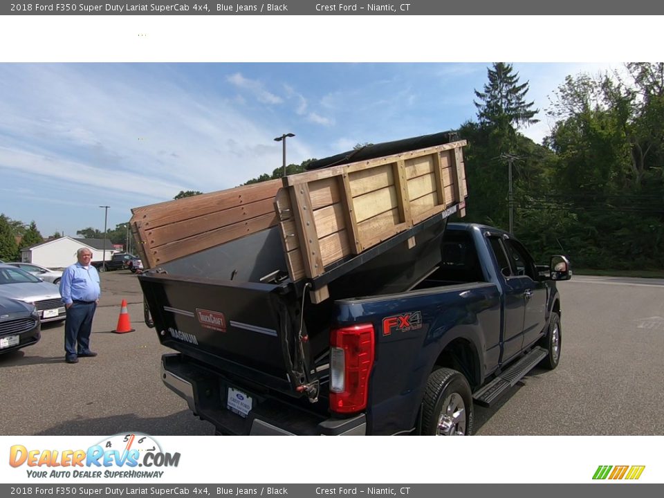 2018 Ford F350 Super Duty Lariat SuperCab 4x4 Blue Jeans / Black Photo #20