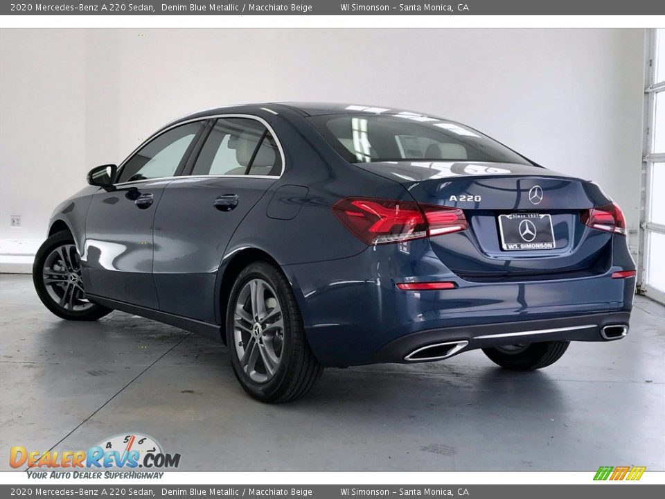 2020 Mercedes-Benz A 220 Sedan Denim Blue Metallic / Macchiato Beige Photo #2