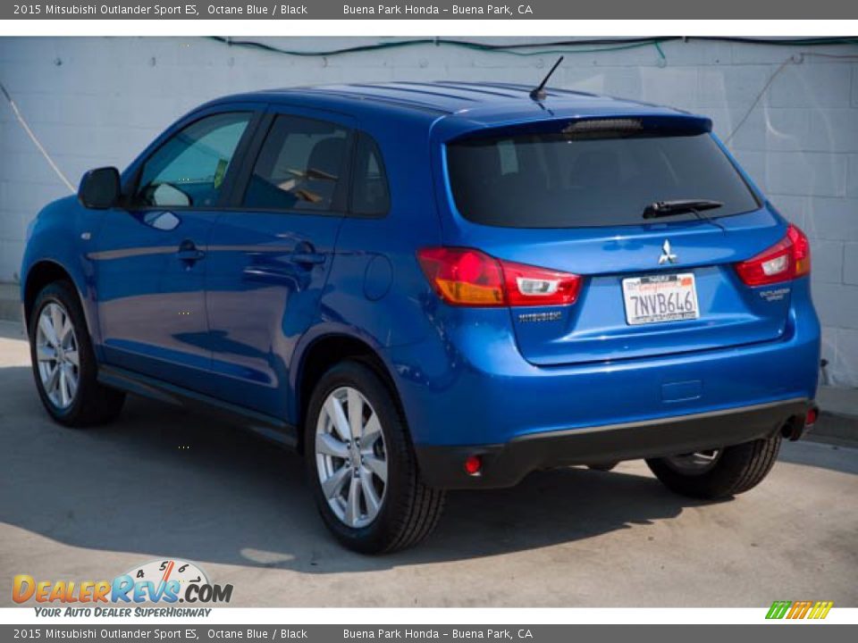 2015 Mitsubishi Outlander Sport ES Octane Blue / Black Photo #2