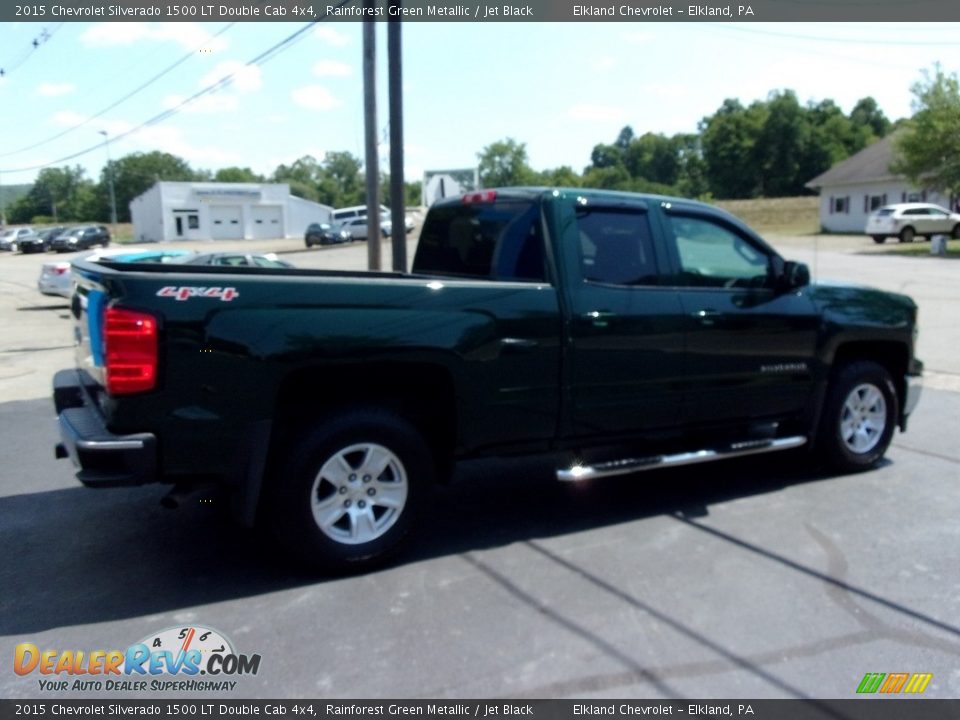 2015 Chevrolet Silverado 1500 LT Double Cab 4x4 Rainforest Green Metallic / Jet Black Photo #4