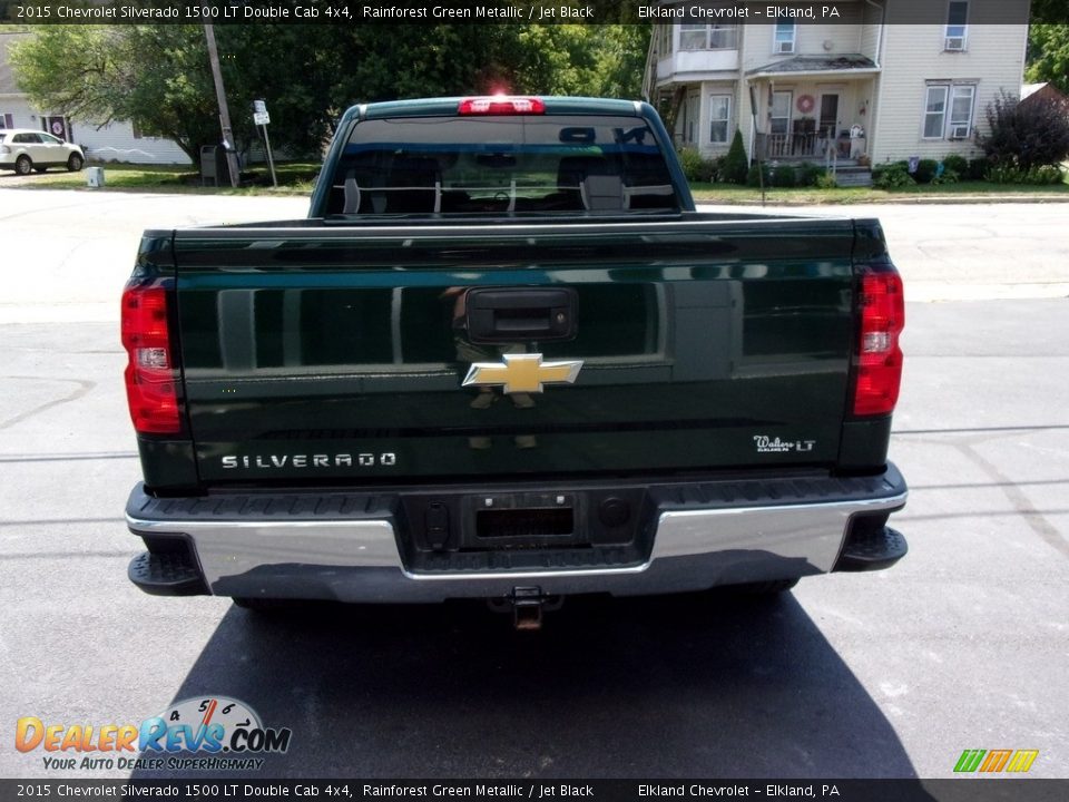 2015 Chevrolet Silverado 1500 LT Double Cab 4x4 Rainforest Green Metallic / Jet Black Photo #5