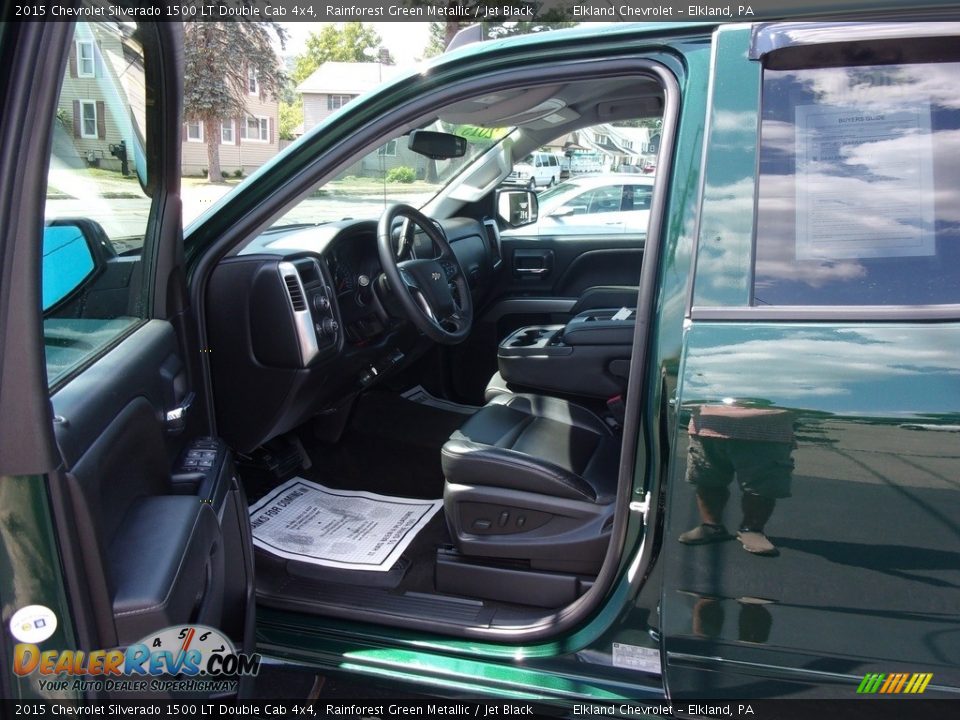 2015 Chevrolet Silverado 1500 LT Double Cab 4x4 Rainforest Green Metallic / Jet Black Photo #11