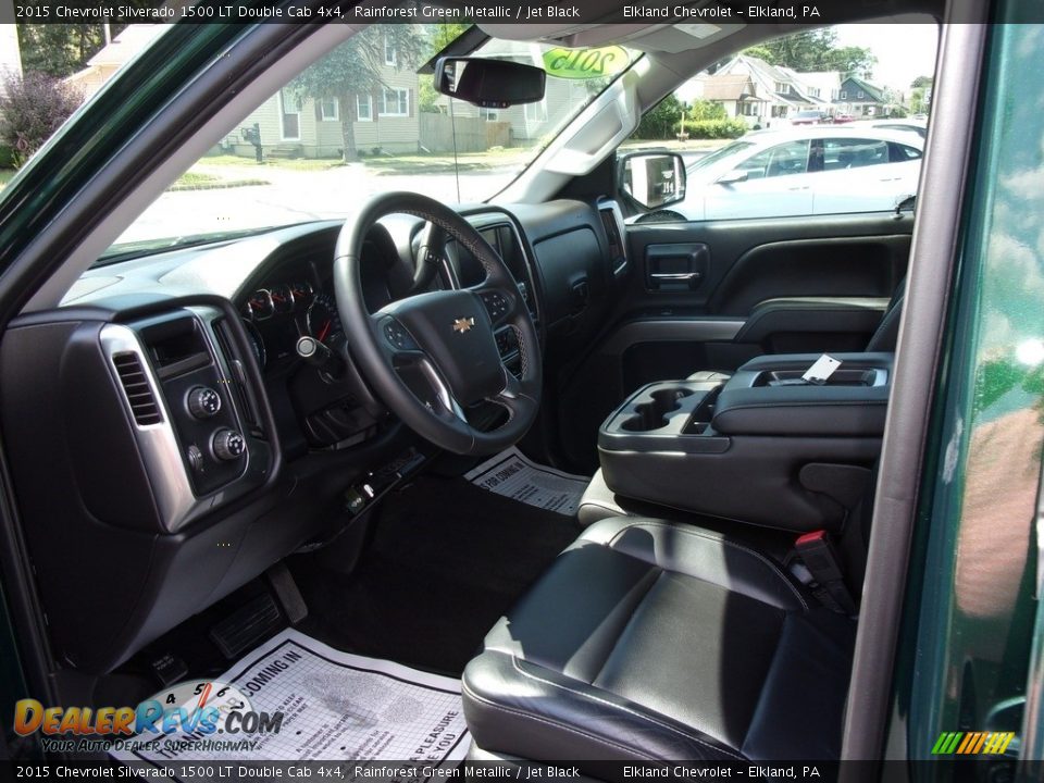 2015 Chevrolet Silverado 1500 LT Double Cab 4x4 Rainforest Green Metallic / Jet Black Photo #12
