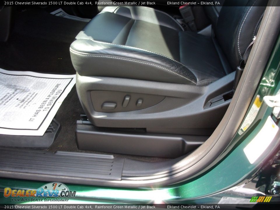 2015 Chevrolet Silverado 1500 LT Double Cab 4x4 Rainforest Green Metallic / Jet Black Photo #15