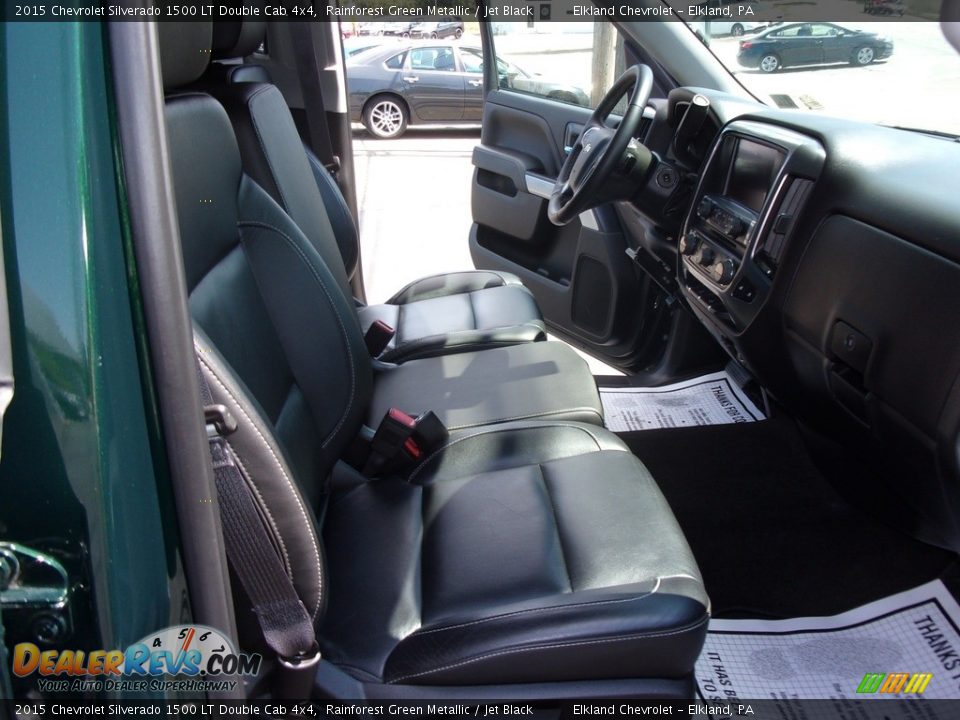 2015 Chevrolet Silverado 1500 LT Double Cab 4x4 Rainforest Green Metallic / Jet Black Photo #17