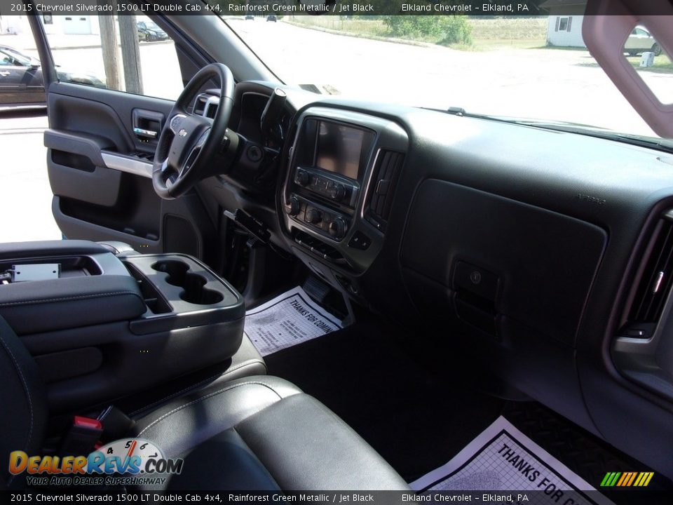 2015 Chevrolet Silverado 1500 LT Double Cab 4x4 Rainforest Green Metallic / Jet Black Photo #18