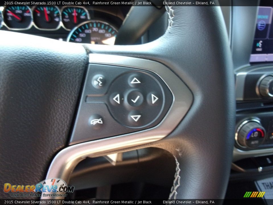 2015 Chevrolet Silverado 1500 LT Double Cab 4x4 Rainforest Green Metallic / Jet Black Photo #23